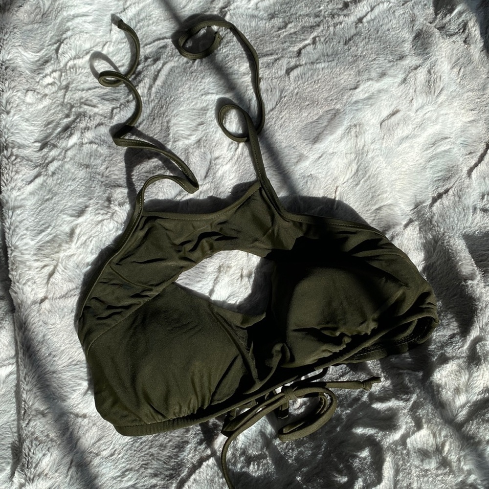 Olive Green bikini top